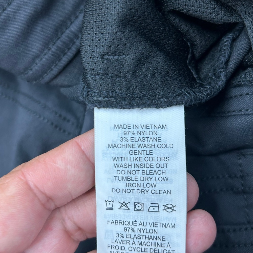 Prana Slim Fit Mens Black Stretch Outdoor Hiking Pants M4BN32312 Size 40 - Picture 5 of 11